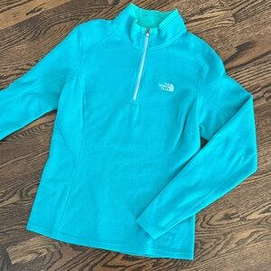 The North Face Aqua Blue Fleece Pullover